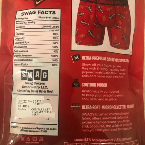 Brand New sealed Swag limited edition Doritos micro fibre mens boxers in size M! - Picture 4 of 6